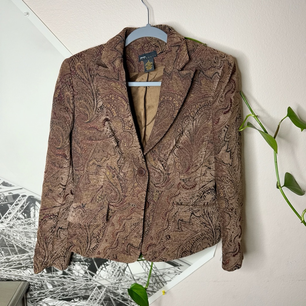 Paisley Patterned Women's Blazer